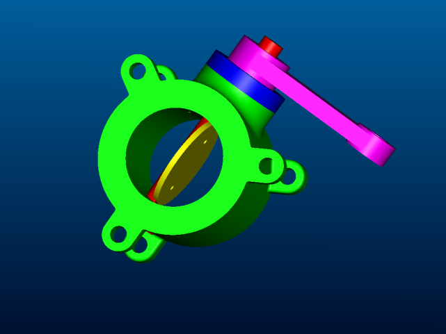 Zusammenbau des Drosselventils